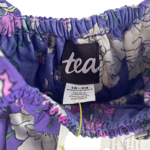 NWT Tea Collection Tie Shoulder Floral Baby Romper - Size 18-24M - Picture 3 of 9